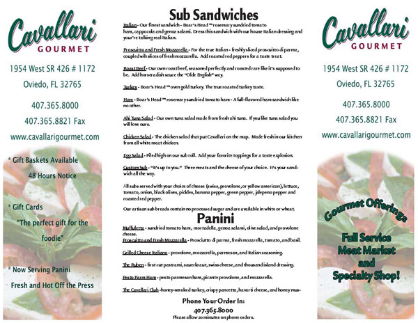 cavallari gourmet restaurant oviedo FL