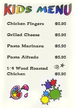 Kids Menu