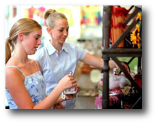 Mom and Daughter Shopping